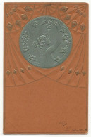 1438 - Jeune Dame Dans Un Médaillon "en Relief" - Art Nouveau - 1900-1949