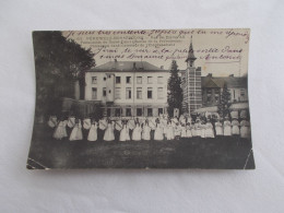 CARTE POSTALE ANCIENNE PERUWELZ BONSECOURS PROCESSION SACRE COEUR SNAPSHOT - Andere & Zonder Classificatie