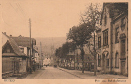 IN 3 - (67)  MUTZIG - POSTE ET RUE DE LA GARE - 2 SCANS  - Mutzig