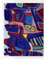 Jean DUBUFFET Site Bleu Aux Maisons - Peintures & Tableaux