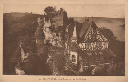 IN 3 - (67) HOHBARR - HAUT BARR  - LE RESTAURANT ET LES RUINES  - CARTE PUBLICITAIRE PROPRIETAIRE  F. LABIGANG- 2 SCANS  - Sonstige & Ohne Zuordnung