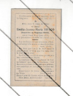 Doodsprentje  Emilie BRACQ Douairière De Mr HYDE - GENT / GAND 1835 / 1924 (B374) - Todesanzeige