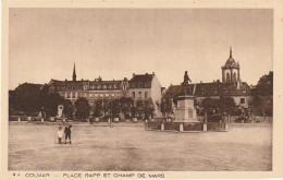 IN 5 - (68) COLMAR  - PLACE RAPP ET CHAMP DE MARS  - 2 SCANS  - Colmar