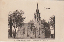 IN 5 - (68)   SOULTZ - EGLISE PAROISSIALE - NID DE CIGOGNE  -   2 SCANS  - Soultz