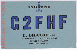 Ad9086 - GREAT BRITAIN - RADIO FREQUENCY CARD - England - 1950 - Radio