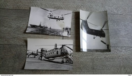 Lot 3 Photos Hélicoptère Vertol Aviation Américaine USA Photo - Luchtvaart