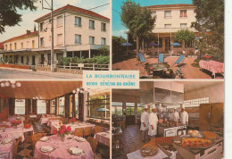 IN 7 - (69)  SEREZIN DU RHONE - HOTEL , RESTAURANT "LA BOURBONNAISE" - CARTE  MULTIVUES COULEURS  - 2 SCANS  - Sonstige & Ohne Zuordnung