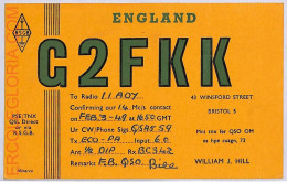 Ad9087 - GREAT BRITAIN - RADIO FREQUENCY CARD - England - 1950 - Radio