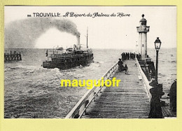 BATEAUX / NAVETTE POUR PASSAGERS / TROUVILLE / LE DÉPART DU BATEAU DU HAVRE - Otros & Sin Clasificación