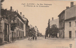 IN 9 - (69) SAINT FONS -  LA RUE NATIONALE ET L'ENTREE DE LA CRESSONNIERE  - 2 SCANS - Sonstige & Ohne Zuordnung