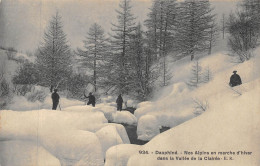 24-5347 :  LES CHASSEURS ALPINS EN MANOEUVRE. MARCHE D'HIVER - Autres & Non Classés