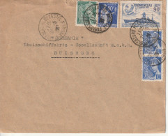 Enveloppe  Strasbourg,Avocat Par  Rheinania, Duisburg ,Allemagne, - Briefe U. Dokumente