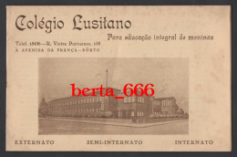 Livro Prospecto Colégio Lusitano * Av. Da França - Porto * 1939 - Publicités