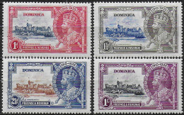 1935 Dominica Silver Jubilee 4v. MNH SG N. 92/95 - Autres & Non Classés