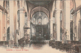 IN 10 - (70)   VESOUL -  INTERIEUR DE L'EGLISE - CARTE COLORISEE  -  2 SCANS - Vesoul