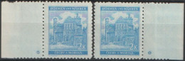 020/ Pof. 59, Light Blue, Border Stamps, Plate Mark * - Ungebraucht