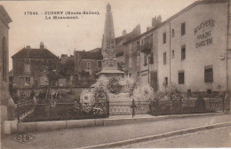 IN 10 - (70) JUSSEY  -  LE MONUMENT  - BOUCHERIE , CHARCUTERIE ANDRE  - 2 SCANS - Otros & Sin Clasificación