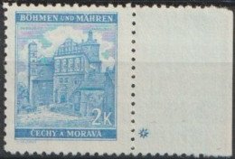 021/ Pof. 59, Light Blue, Border Stamp, Plate Mark + - Nuevos