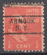 USA LOCAL Precancel/Vorausentwertung/Preo From NEW YORK - Armonk - Type: 729 - Precancels