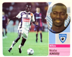 36 Nicolas Alnoudji - SC Bastia - Panini France Foot 2003 Sticker Vignette - Edizione Francese