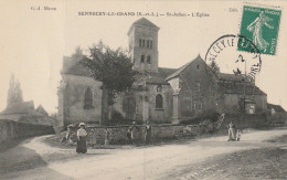 IN 13 - (71) SENNECEY LE GRAND  - SAINT JULIEN - L'EGLISE - PROMENEURS  - 2 SCANS  - Other & Unclassified