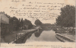 IN 13 - (71) MONTCEAU LES MINES - QUAI JULES CHAGOT ET BASSIN DU CANAL  - 2 SCANS  - Montceau Les Mines