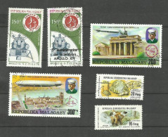 MADAGASCAR POSTE AERIENNE N°165 à 168, 177, 178 Cote 5.15€ - Madagaskar (1960-...)