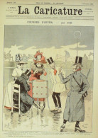 La Caricature 1885 N°310 Courses D'hiver Job Massenet Par Luque Rabelais Toto Robida - Tijdschriften - Voor 1900