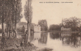 IN 15 -(72) LA GUIERCHE -  COIN PITTORESQUE  -  FEMMES ET ENFANTS SUR LA BERGE - 2 SCANS  - Other & Unclassified