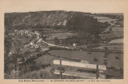 IN 15 - (72)  LES ALPES MANCELLES - SAINT LEONARD DES BOIS  -  LE COIN DES TOURISTES - 2 SCANS  - Saint Leonard Des Bois