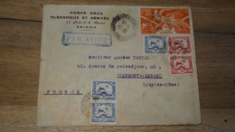 Enveloppe INDOCHINE, Saigon, Avion - 1947   ......... Boite1 ...... 240424-105 - Brieven En Documenten