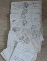 1780-1782 - Généralité D'Auvergne - Baronnie De Monton : Lot De 11 Documents - Documenti Storici