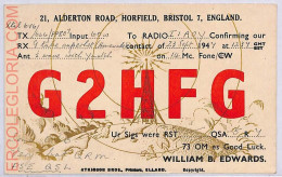 Ad9090 - GREAT BRITAIN - RADIO FREQUENCY CARD - England - 1947 - Radio