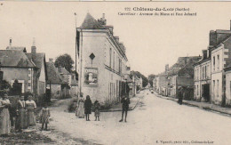 IN 16 - (72) CHATEAU DU LOIR -  CARREFOUR -   AVENUE DU MANS ET RUE JAHARD - VILLAGEOIS -  2 SCANS - Chateau Du Loir