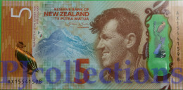 NEW ZEALAND 5 DOLLARS 2015 PICK 191 POLYMER UNC - Nuova Zelanda