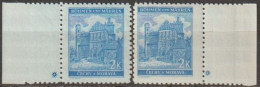 025/ Pof. 59, Clear Blue (very Rare), Border Stamps, Plate Mark + - Ongebruikt