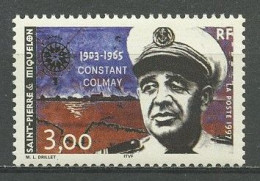 SPM MIQUELON 1997 N° 641 ** Neuf MNH Superbe C 1,70 € Constant Colmay - Unused Stamps