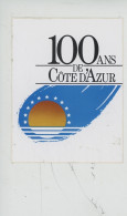 Autocollant "100 Ans De Côte D'Azur" - Provence-Alpes-Côte D'Azur