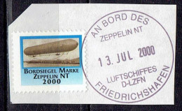 Germany - Bordsiegel Marke Zeppelin ZT 2000 (J1320) - Zeppelins