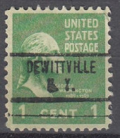 USA LOCAL Precancel/Vorausentwertung/Preo From NEW YORK - Dewittville - Type: 734 - Preobliterati