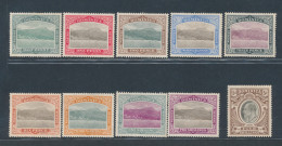 1907-08 Dominica, Stanley Gibbons N. 37/46, Serie Di 10 Valori, MH* - Autres & Non Classés