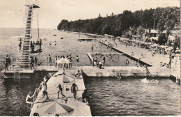 IN 22 - (74)  THONON LES BAINS -  LA PLAGE ET LE GRAND PLONGEOIR  - BAIGNEURS -  2 SCANS  - Thonon-les-Bains