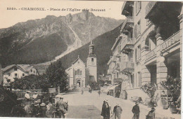 IN 23 - (74) CHAMONIX  - PLACE DE L'EGLISE ET LE BREVENT - GRAND HOTEL  - 2 SCANS - Chamonix-Mont-Blanc