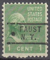 USA LOCAL Precancel/Vorausentwertung/Preo From NEW YORK - Faust - Type: 729 - Prematasellado