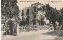 IN 23 - (74)  AMPHION LES BAINS -  GRAND HOTEL " BEAU SEJOUR " - FACADE OUEST - 2 SCANS - Autres & Non Classés