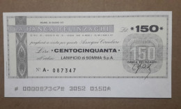 BANCA BELINZAGHI, 150 LIRE 30.06.1977 LANIFICIO SOMMA MILANO (A1.93) - [10] Assegni E Miniassegni