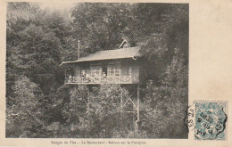 IN 24-(74) GORGES DU FIER -  LE RESTAURANT - BALCON SUR LE PRECIPICE - 2 SCANS - Autres & Non Classés