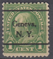 USA LOCAL Precancel/Vorausentwertung/Preo From NEW YORK - Geneva - Type: L-2 TS - Préoblitérés