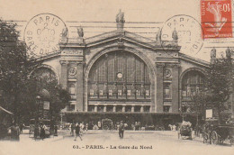 IN 25 -(75) PARIS - GARE DU NORD - CALECHES  - 2 SCANS - Metro, Estaciones