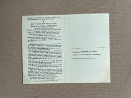 MERTENS Franciscus Joannes °KASTERLEE 1885 +KASTERLEE 1966 - GRIETEN - Voorzitter Kerkfabriek - Obituary Notices